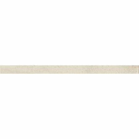 APOLLO TILE Antiek 1.25 in. x 7.9 in. Glossy White Ceramic Pencil Tile Trims 0.7 sq. ft./case, 10PK MOD88WHTPENA